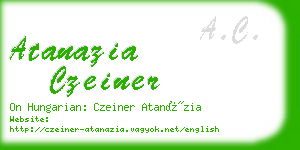 atanazia czeiner business card